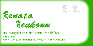 renata neukomm business card